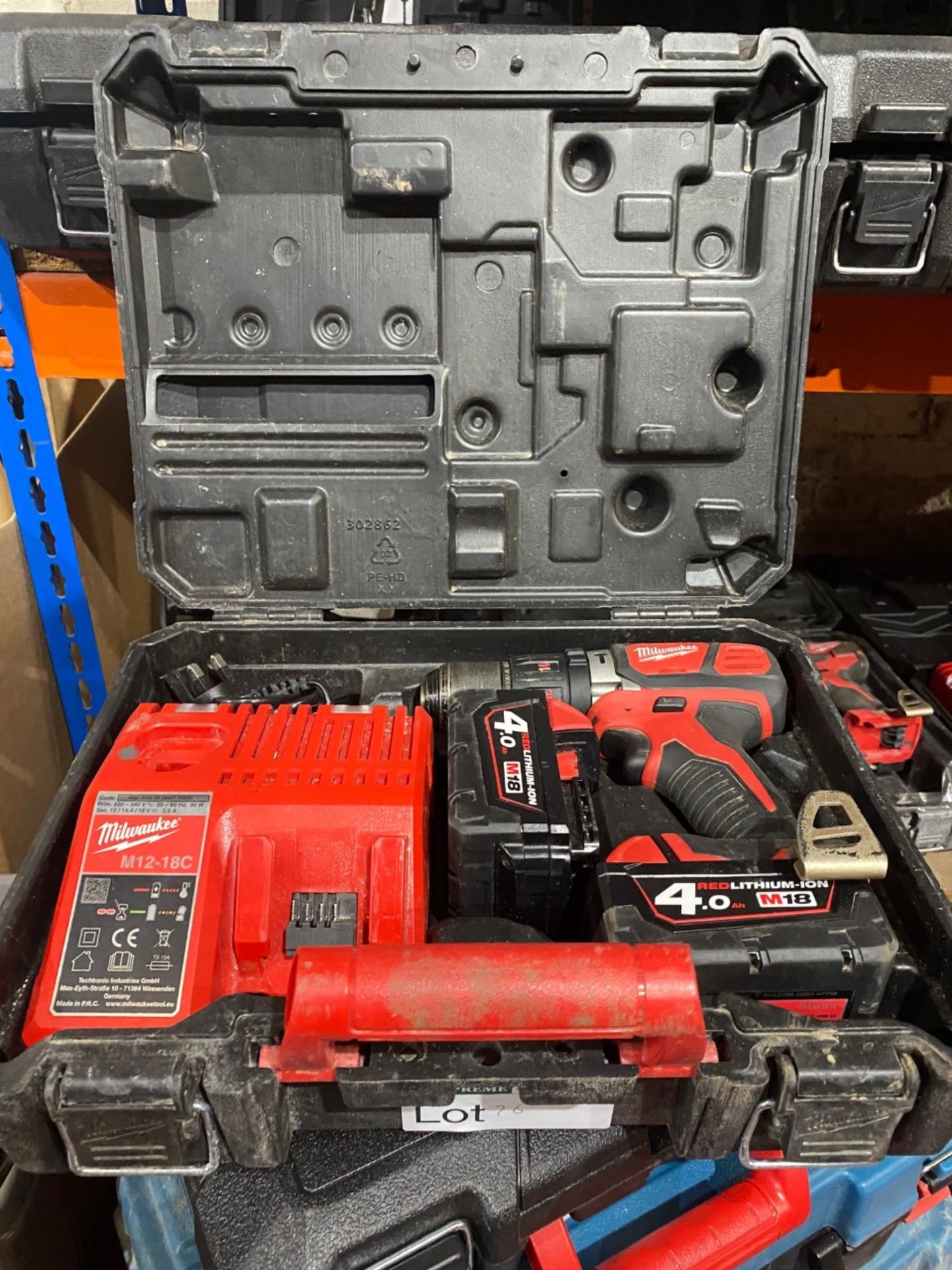 MILWAUKEE M18 BPDN-402C 18V 4.0AH LI-ION REDLITHIUM CORDLESS COMBI DRILL COMES WITH BATTERY, CHARGER