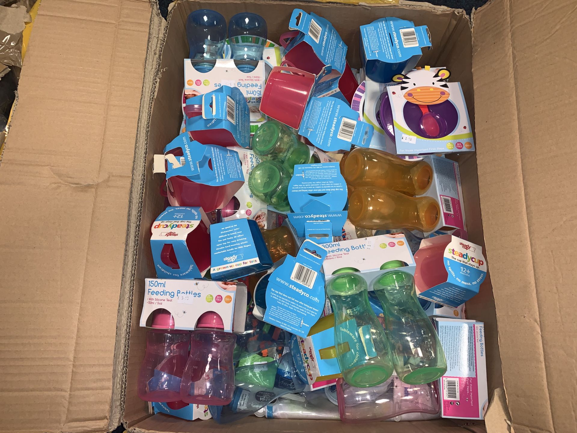 APPROX 75 ASSORTED BABY FEEDING PRODUCTS