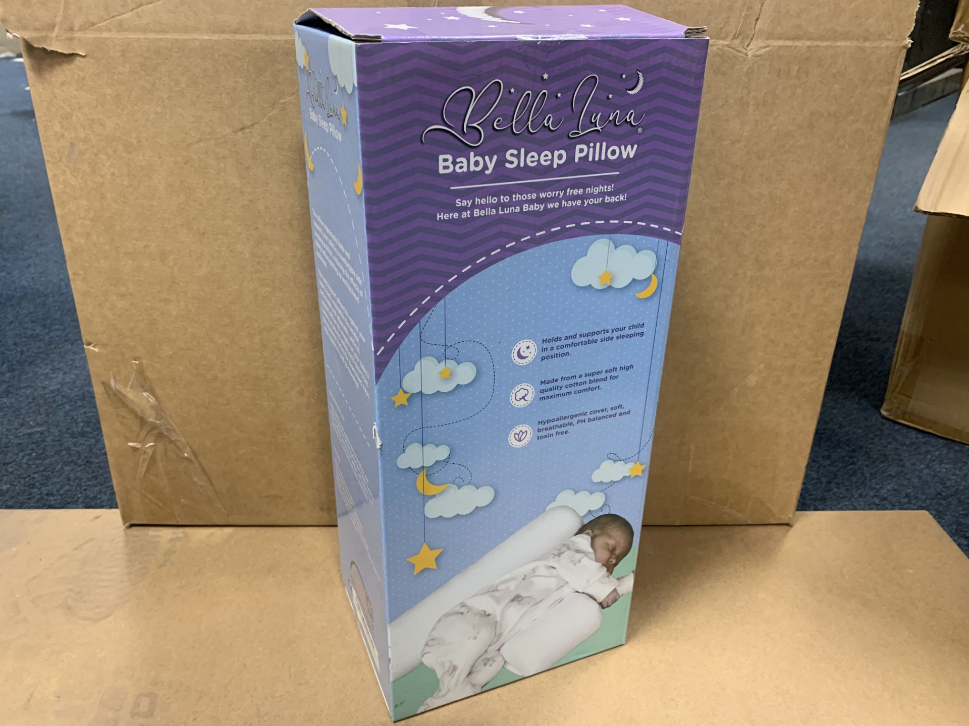 9 X BRAND NEW BELLA LUNA BABY SLEEP PILLOWS RRP £30 EACH