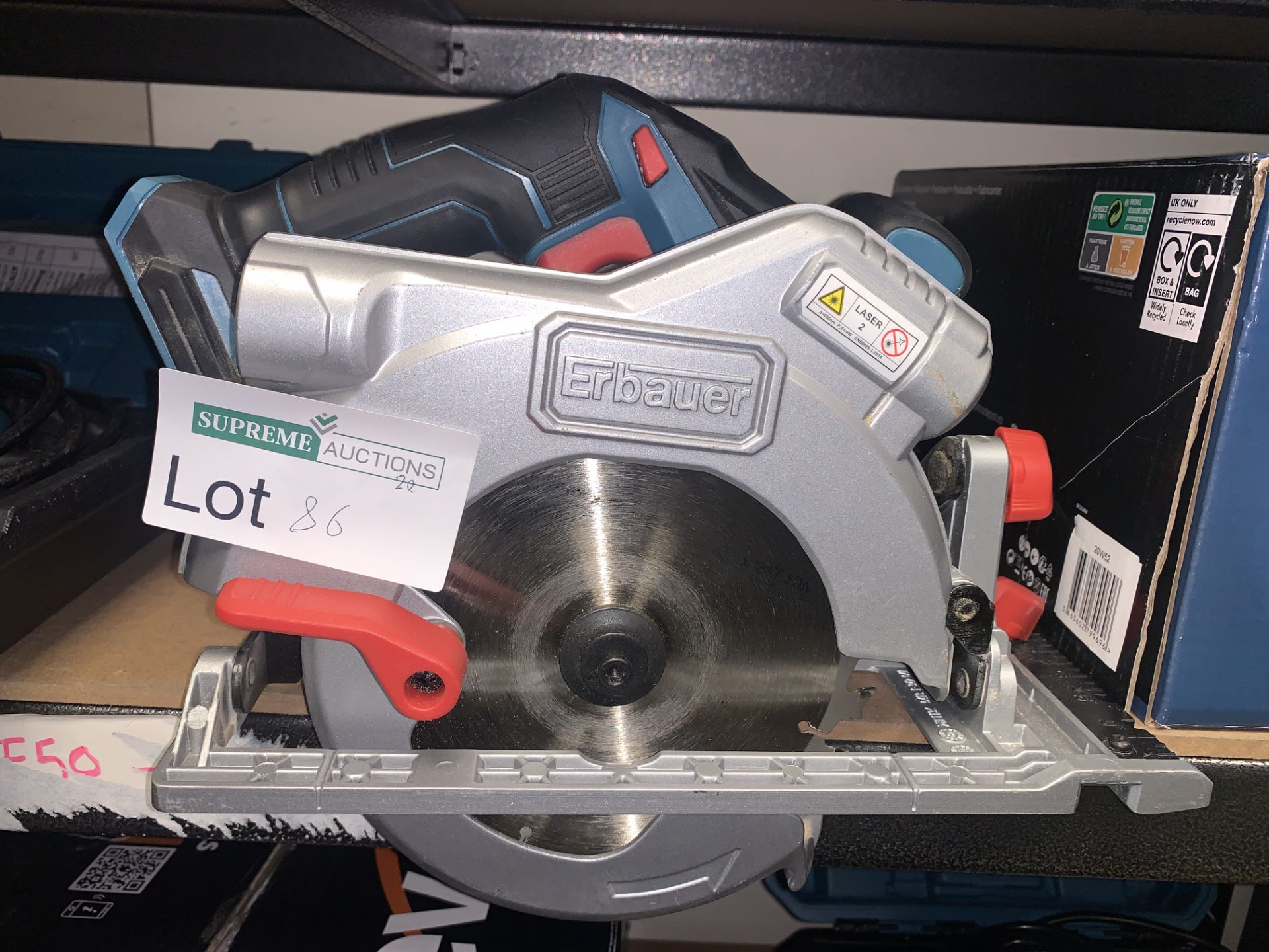 ERBAUER ECS18-LI 165MM 18V LI-ION EXT BRUSHLESS CORDLESS CIRCULAR SAW COMES WITH BOX (UNCHECKED)