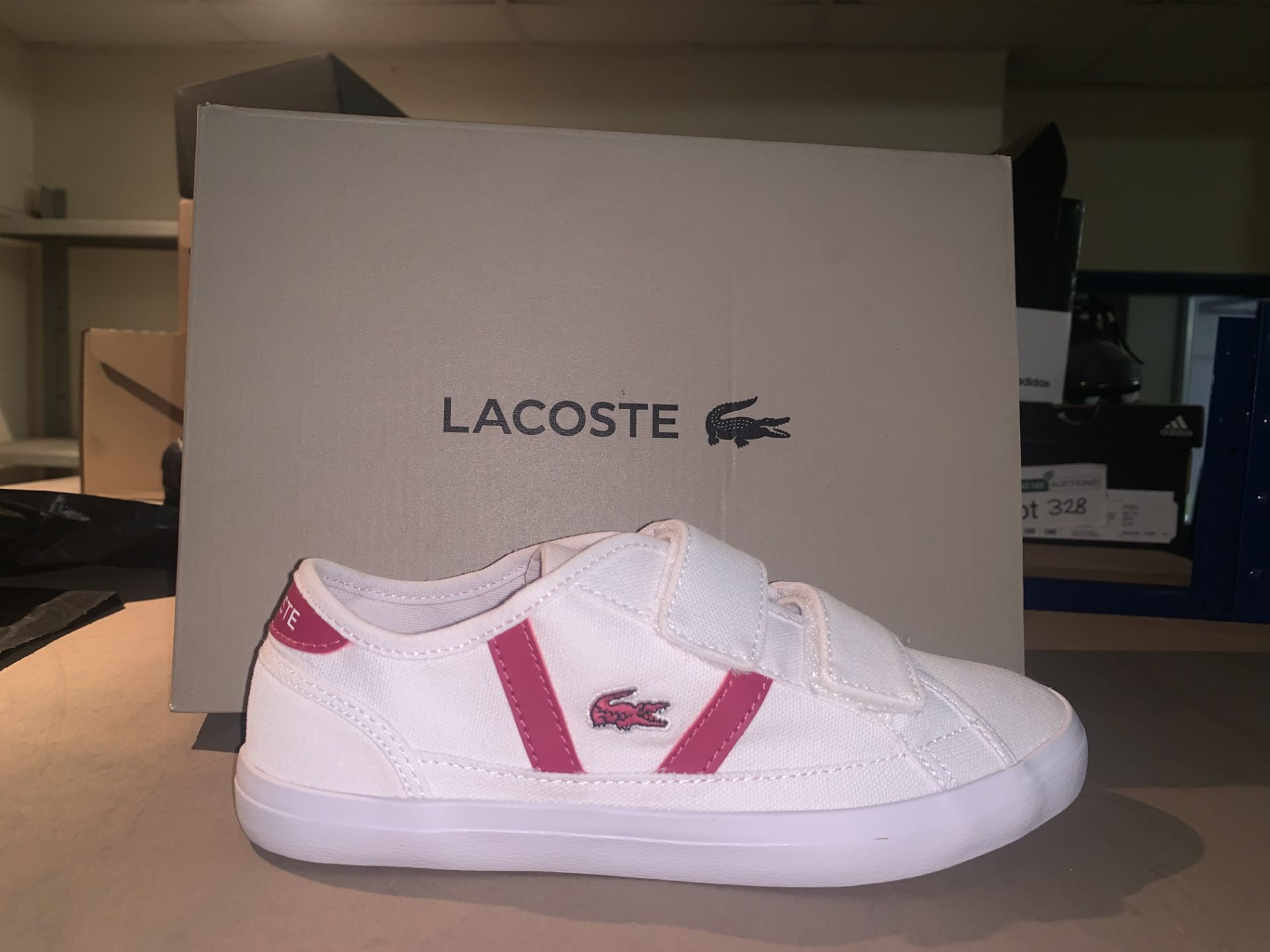 (NO VAT) 4 X BRAND NEW LACOSTE CHILDRENS FOOTWEAR IN VARIOUS SIZES