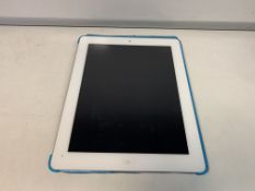 APPLE IPAD TABLET, 16GB STORAGE WITH CASE AND CHARGER