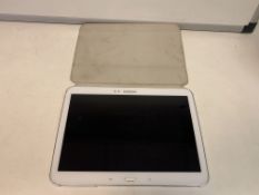 SAMSUNG TAB 3 TABLET, 16GB STORAGE, 10 INCH SCREEN WITH CASE AND CHARGER
