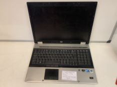 HP ELITEBOOK 8730W LAPTOP, INTEL T9600, 2.8GHZ, 17 INCH SCREEN, 320GB HARD DRIVE WITH CHARGER