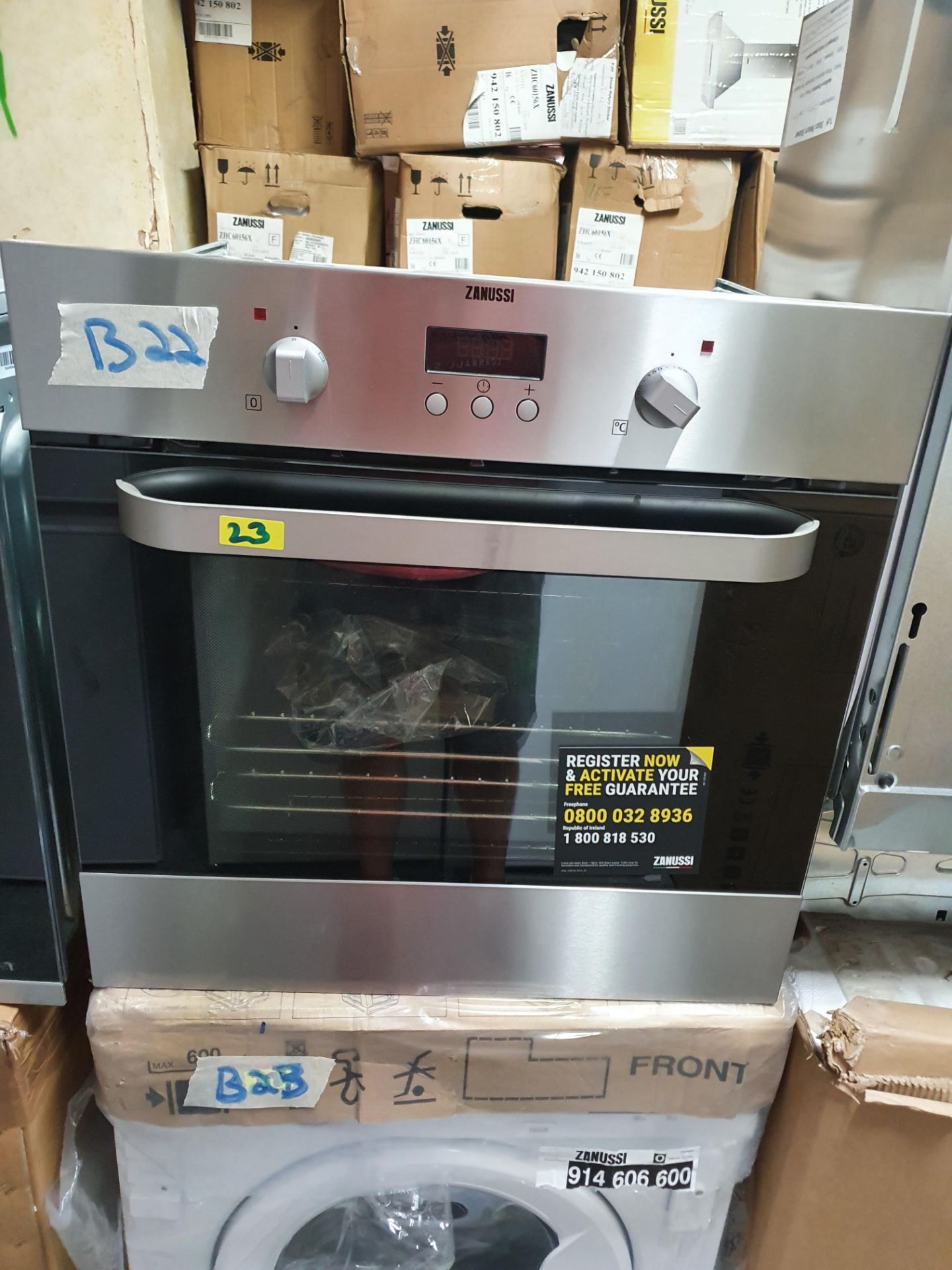 ZANU ZOB343X SINGLE OVEN STST