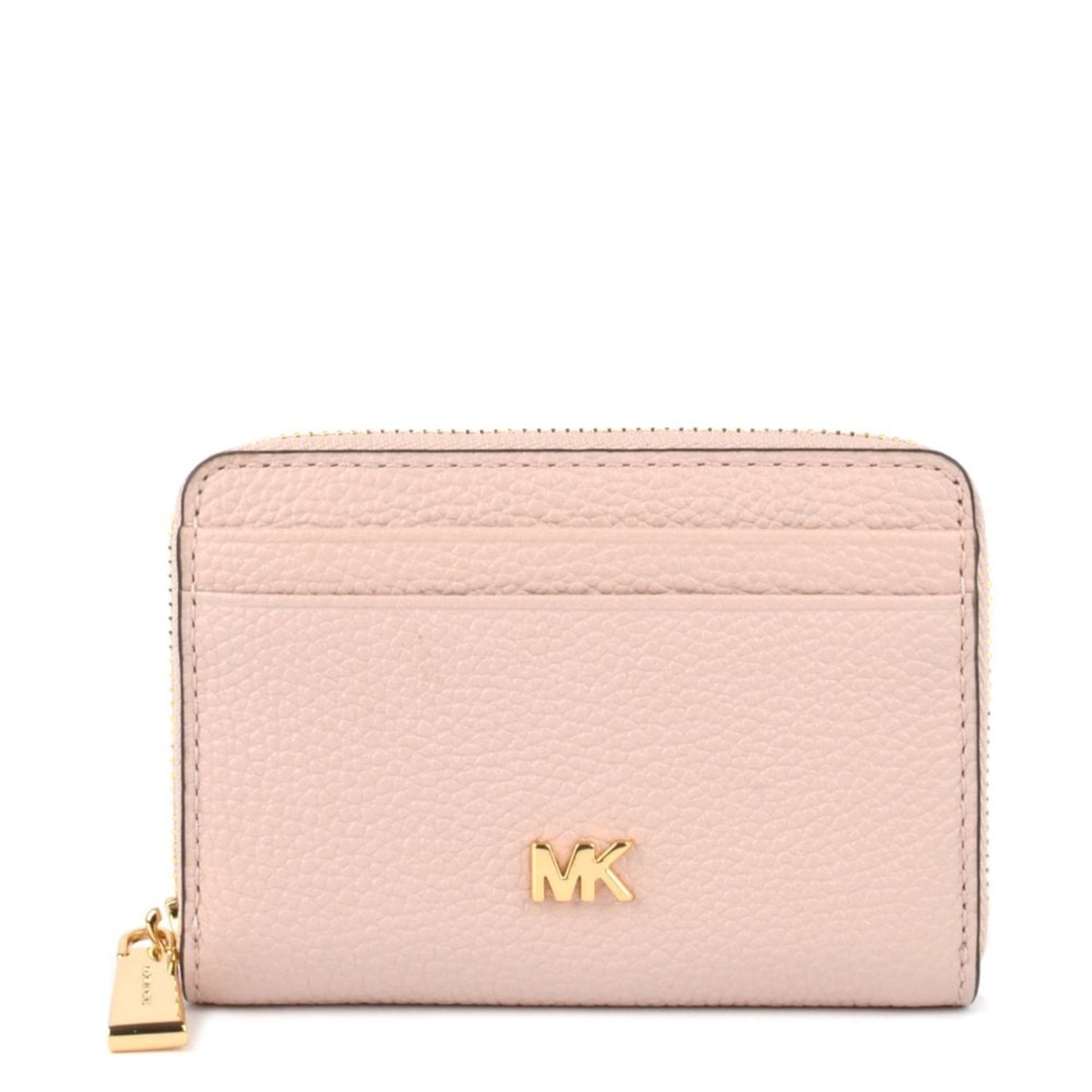 BRAND NEW MICHAEL KORS MONEY PIECES ZA COIN CARD CASE SOFT PINK LEATHER RRP £80 (38133)