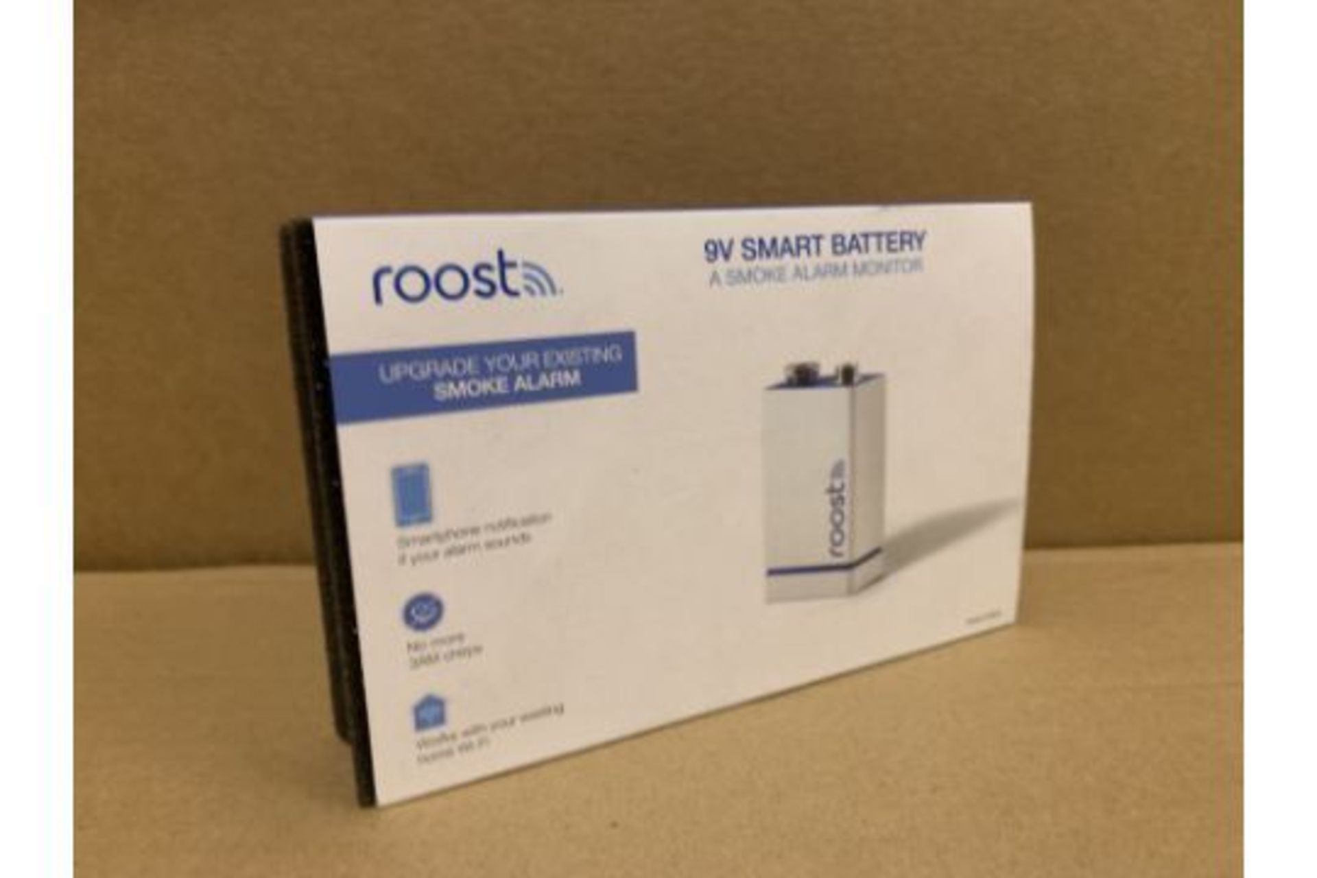 20 X BRAND NEW 2 PACK ROOST 9V SMART BATTERY A SMOKE ALARM MONITOR (1600/20)