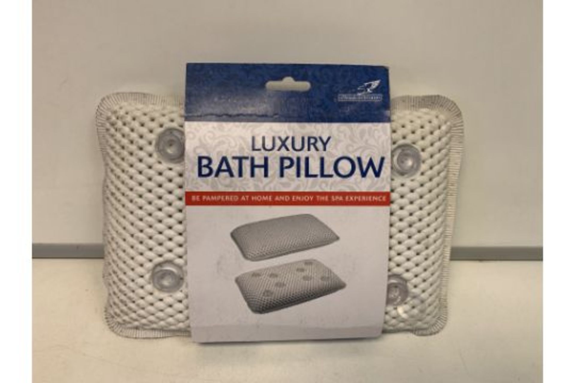 24 X NEW PACKAGED FALCON LUXURY BATH PILLOWS - BE PAMPERED AT HOME & ENJOY THE SPA EXPERIENCE