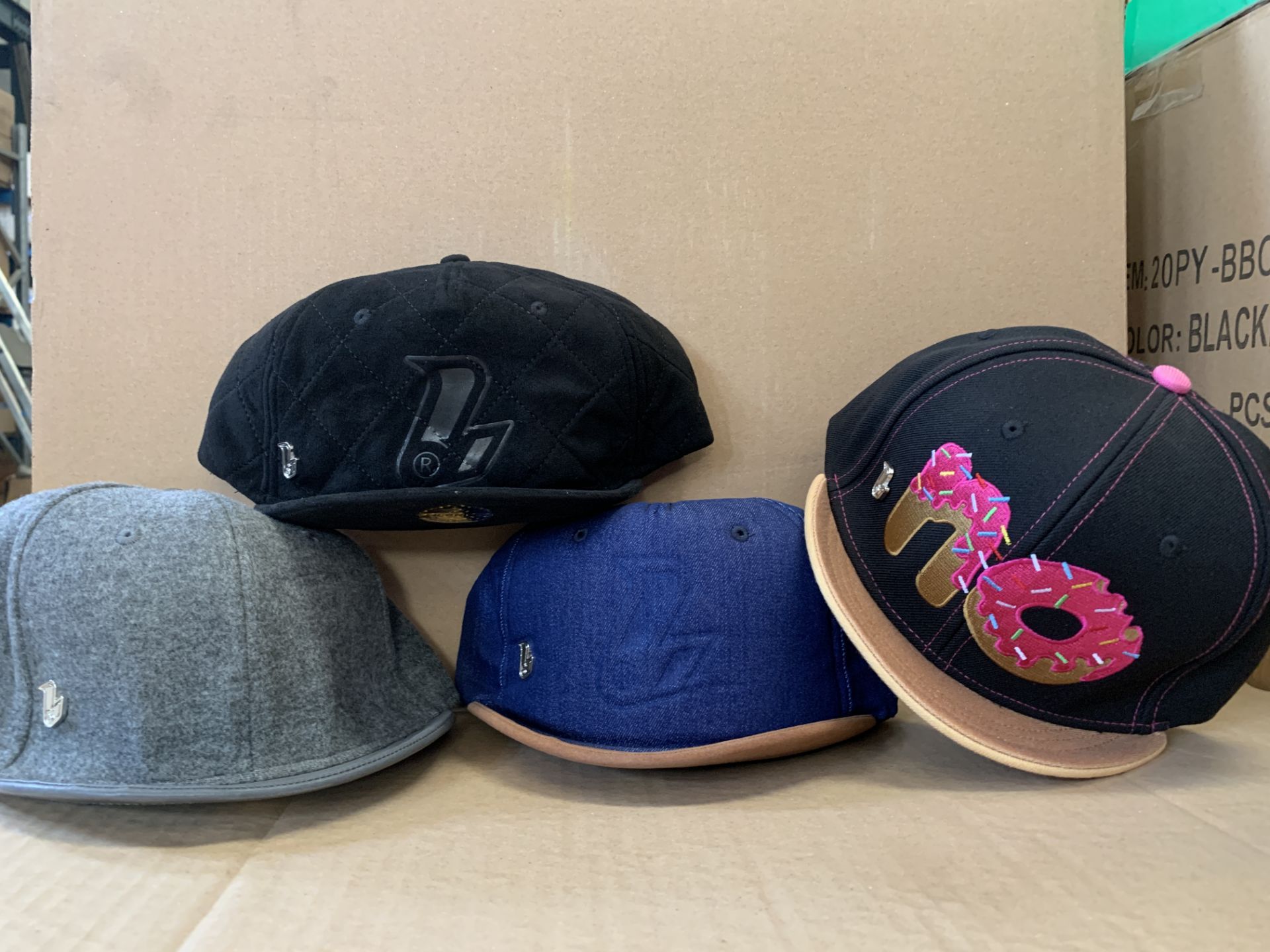 50 X BRAND NEW LIL BRIM CAPS IN VARIOUS STYLES AND SIZES (1006/27)
