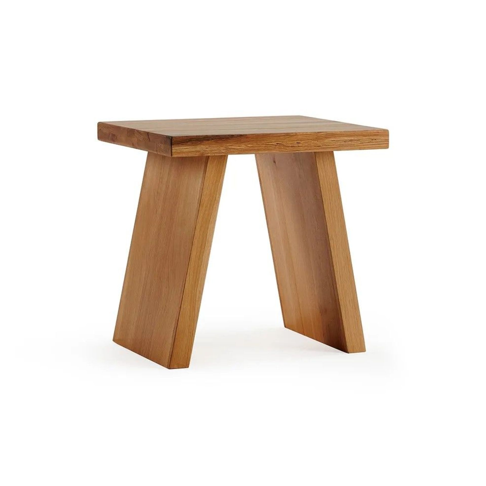 NEW BOXED Natural Solid Oak Stool. RRP £130. For a more open seating environment in the kitchen