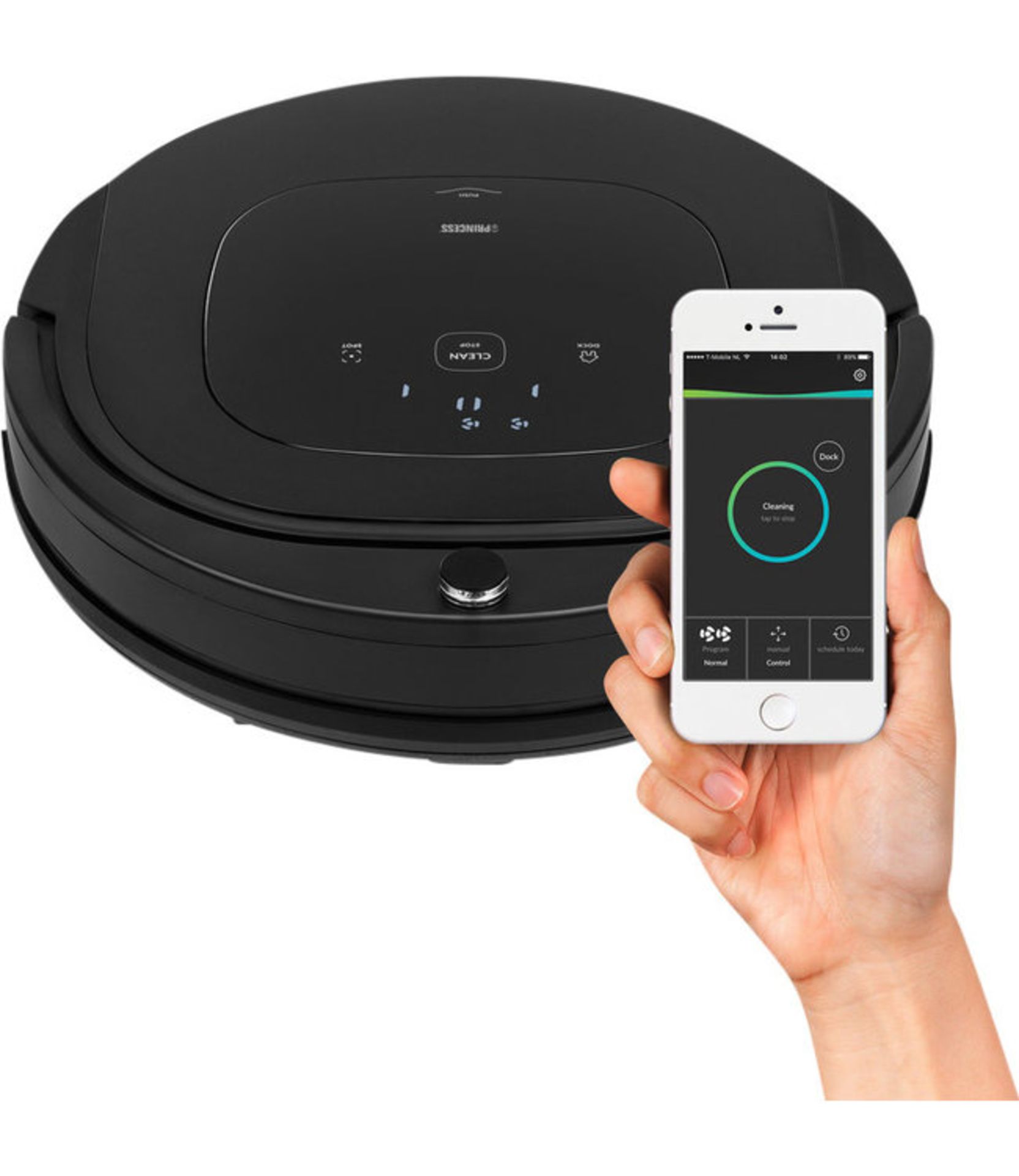 3 x Princess 339000 Deluxe Smart Robot Vacuum Cleaner, App and Smart Control, Black. RRP £349.99 - Image 2 of 2