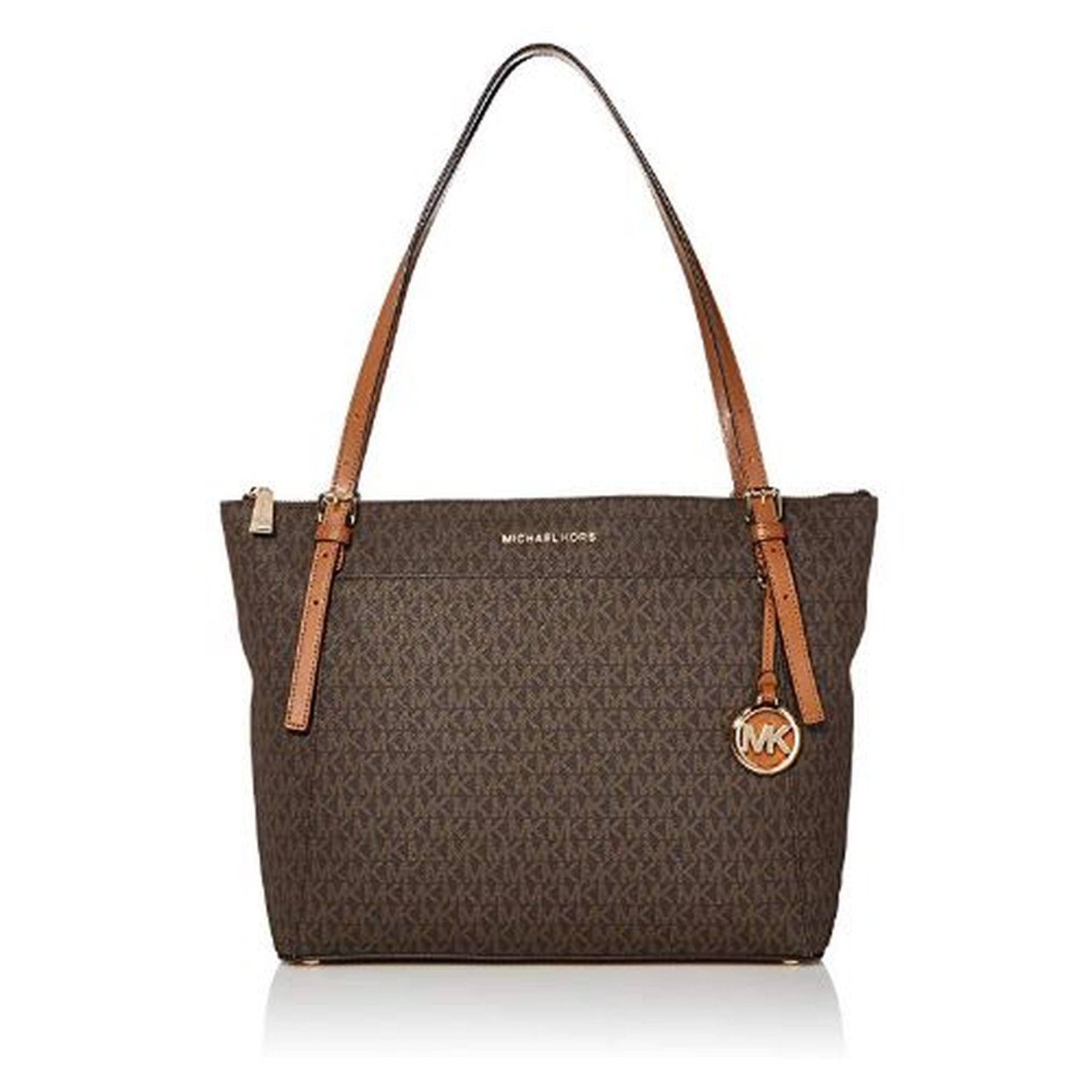 BRAND NEW MICHAEL KORS VOYAGER BROWN/ACORN LARGE EW TZ TOTE BAG (6671) RRP £269-1