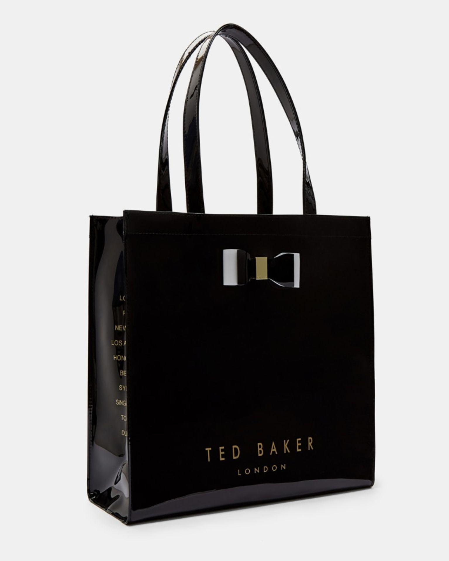 BRAND NEW TED BAKER SOFCON BLACK BOW DETAIL LARGE ICON BAG RRP £50-9