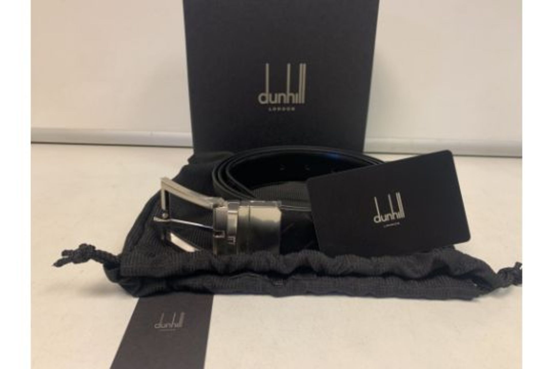 BRAND NEW ALFRED DUNHILL BLACK BELT SIZE 42 (8088) RRP £325 SP