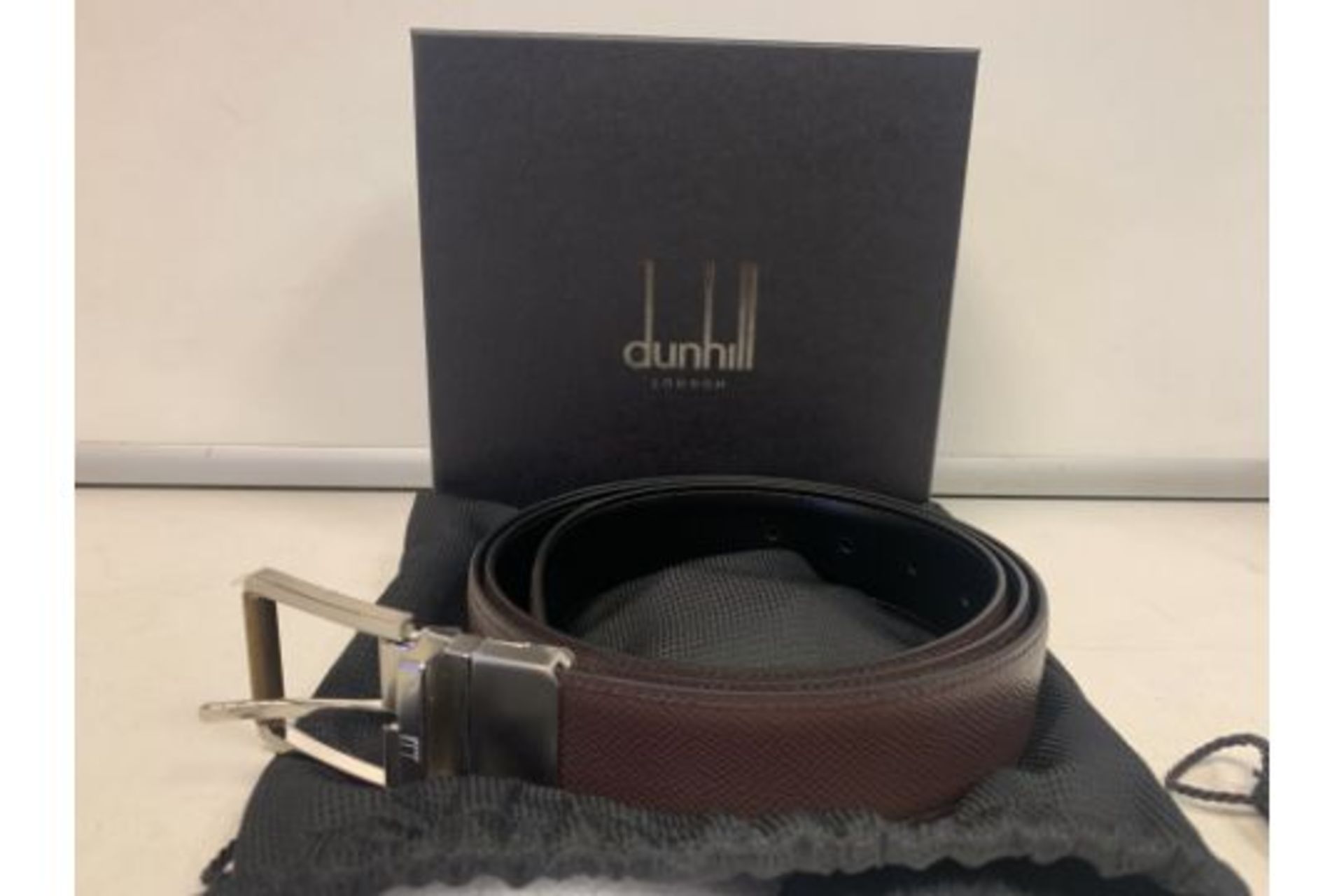 BRAND NEW ALFRED DUNHILL BROWN 35MM BELT (0647) RRP £345 -5 SP