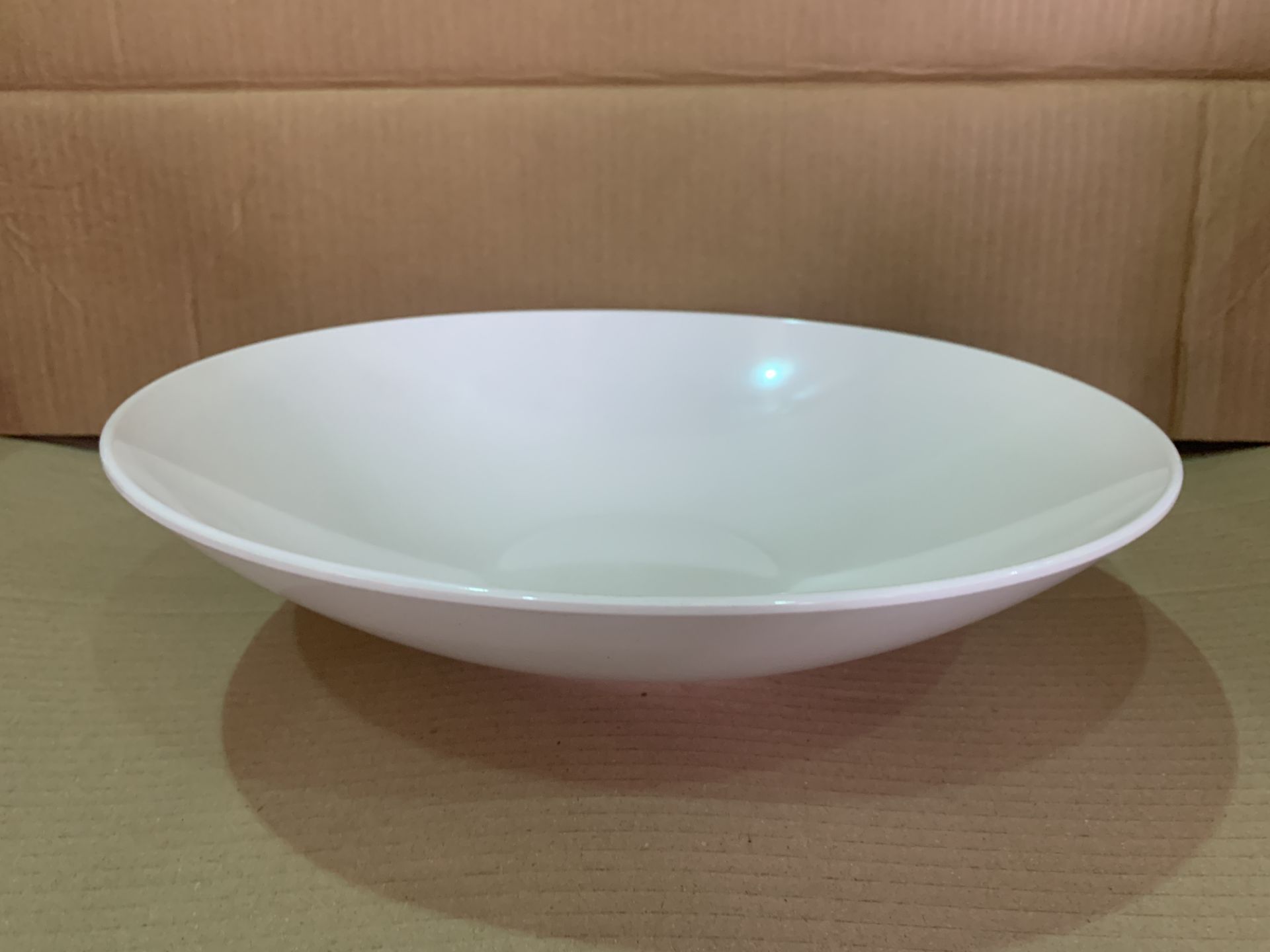 3 X BRAND NEW PACKS OF 2 CHURCHILL ALCHEMY BALANCE MELANINE BUFFET BOWLS WHITE 37.5CM RRP £66 PER