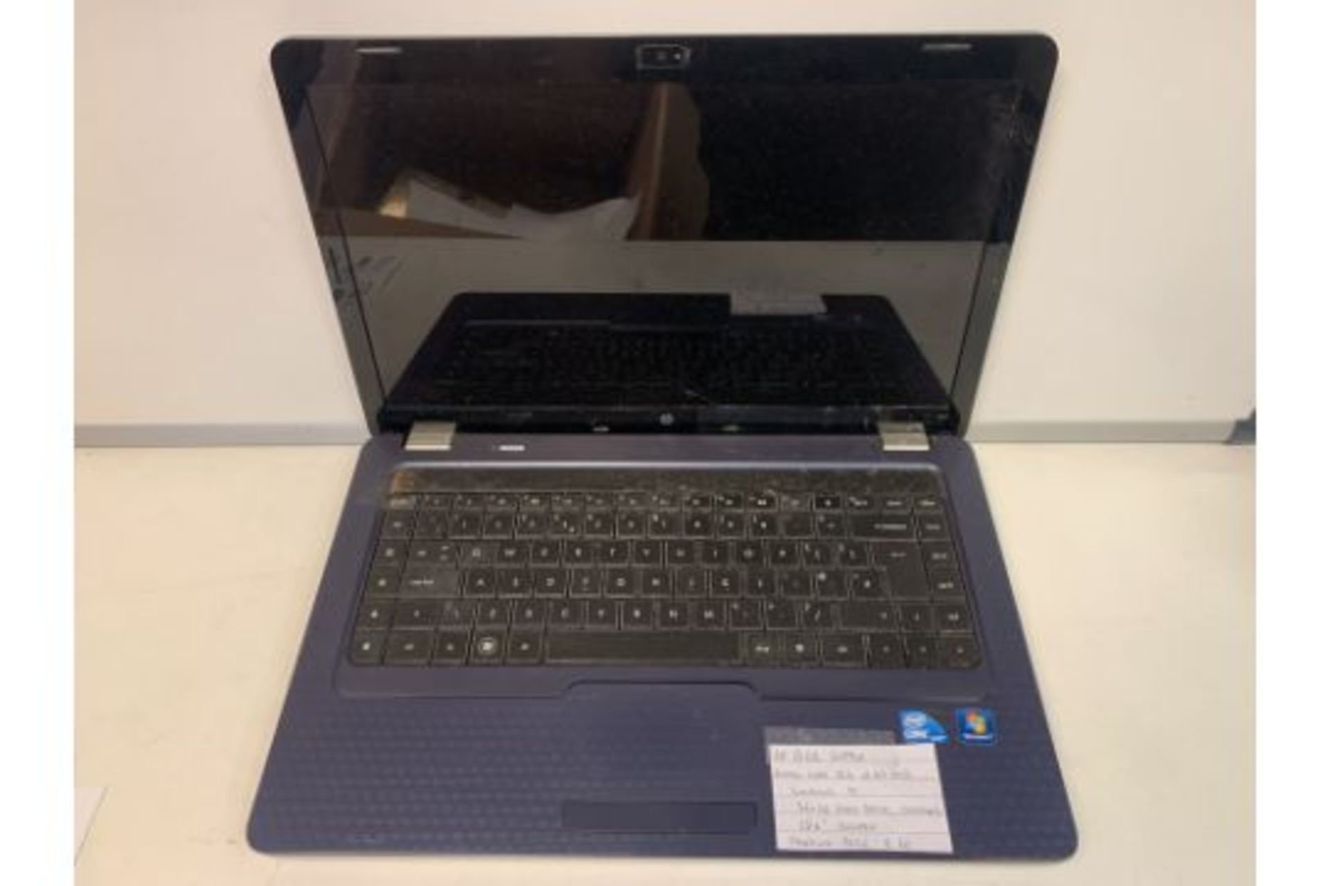 HP G62 LAPTOP, INTEL CORE i3, 2.27GHZ, WINDOWS 10, 320GB HARD DRIVE WITH CHARGER, 15.6 INCH