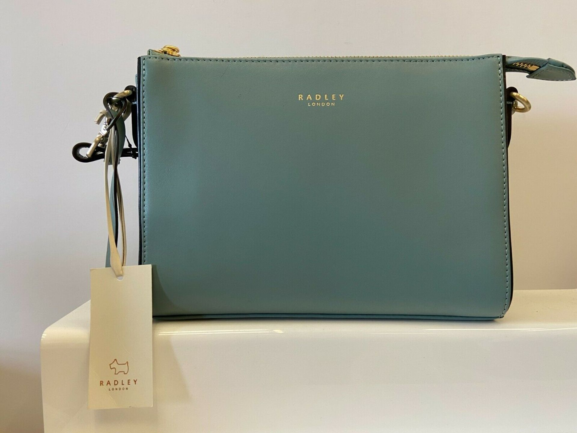 BRAND NEW RADLEY SELBY STREET TEAL ZIP TOP CROSSBODY BAG (1102) RRP £135-1 p