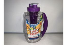 PALLET TO CONTAIN 72 X NEW AQUA FRUIT FUSION INFUSER JUGS. 1.8L. COLOURS MAY VARY