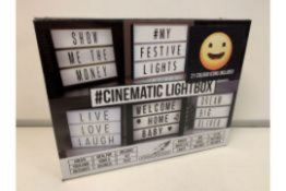PALLET TO CONTAIN 60 X NEW BOXED FALCON LARGE CINEMATIC LIGHTBOXES. INCLUDES: 147 TILES, BRIGHT