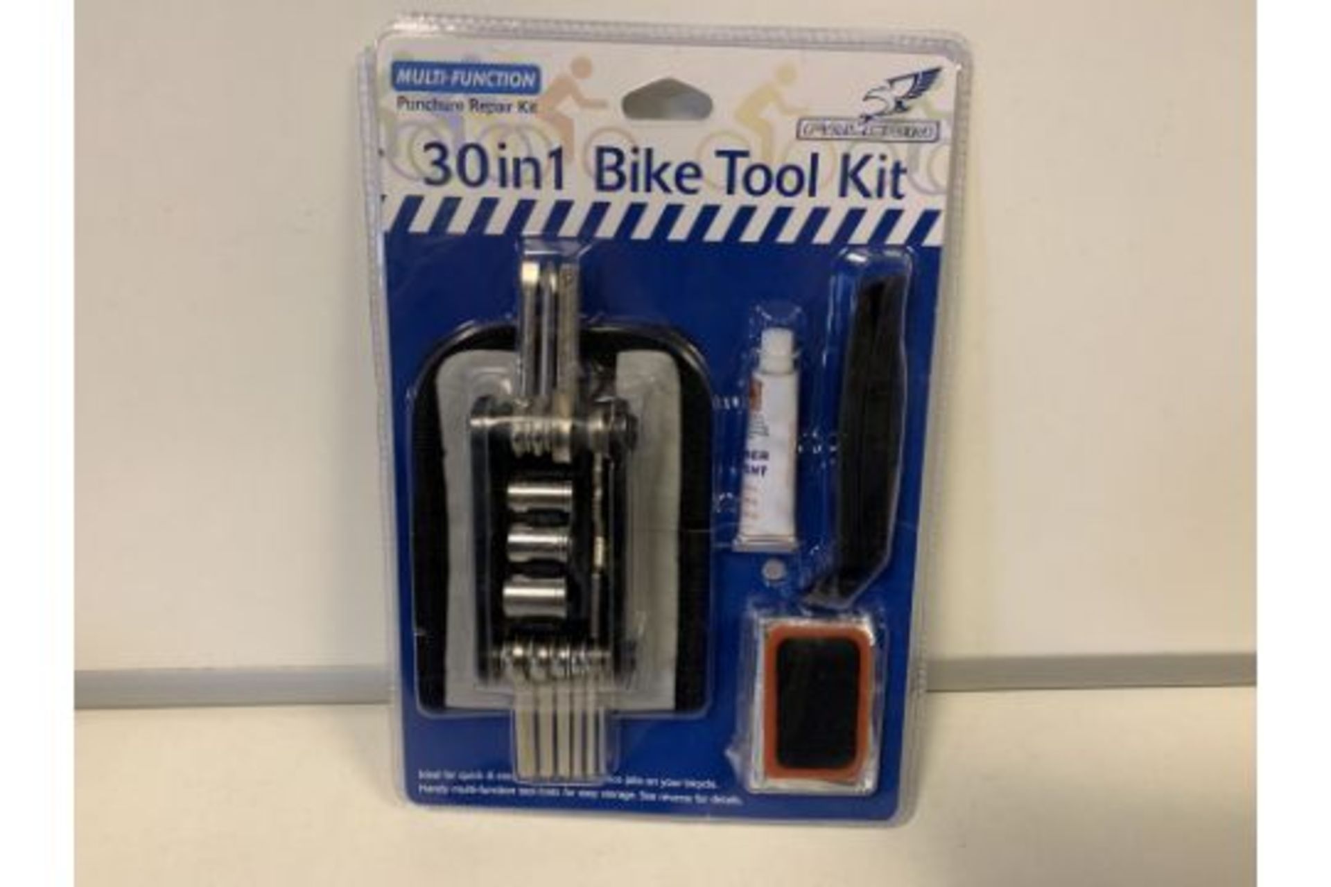 PALLET TO CONTAIN 100 X BRAND NEW FALCON 30 IN 1 BIKE TOOL KITS. RRP £10 EACH