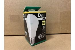 PALLET TO CONTAIN 360 X NEW BOXED DIALL E27 FITTING LED LIGHT BULBS 9.5W=60W