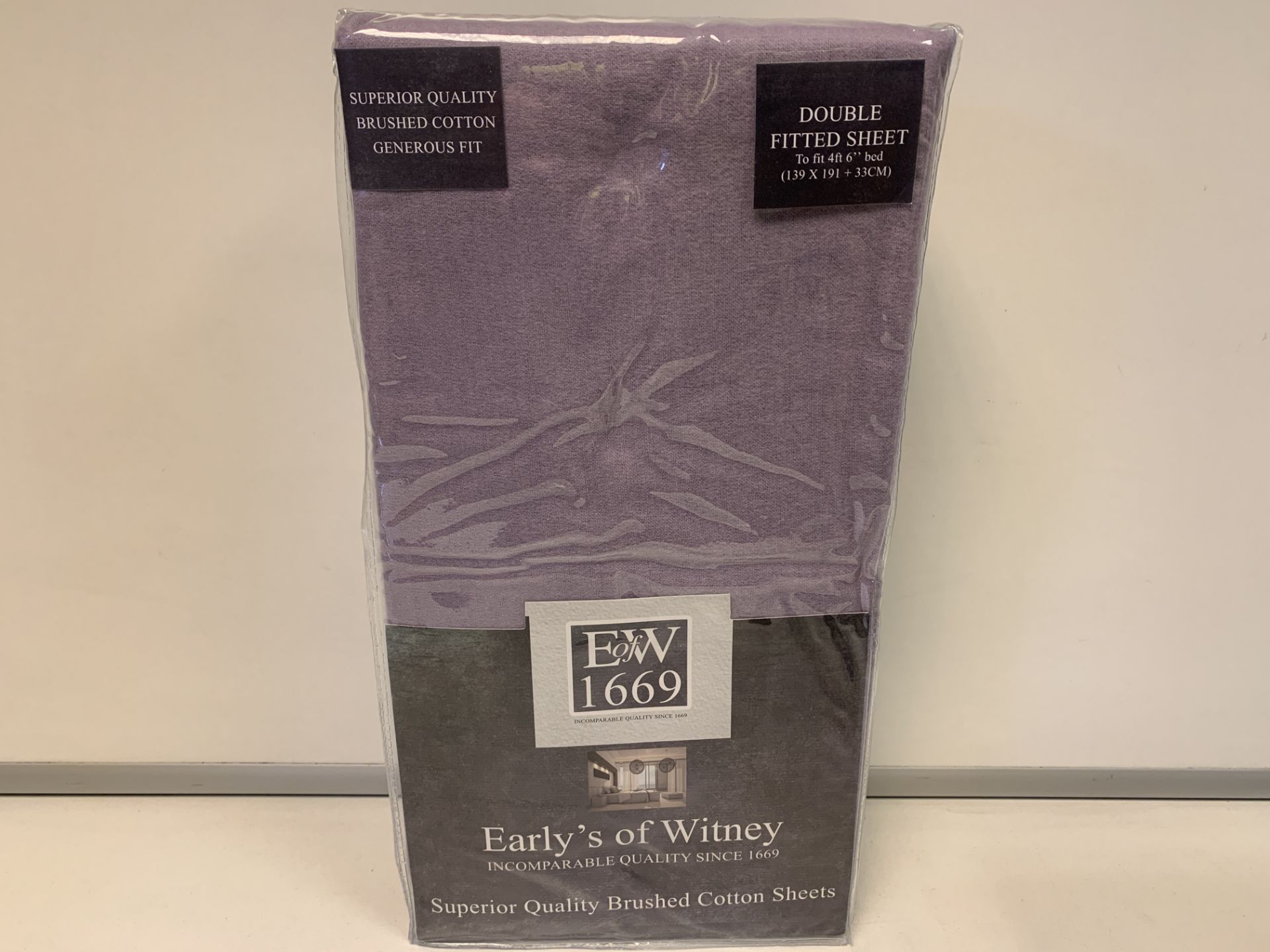 10 X BRAND NEW EARLYS OF WITNEY SUPERIOR QUALITY BRUSHED COTTON SHEETS DOUBLE
