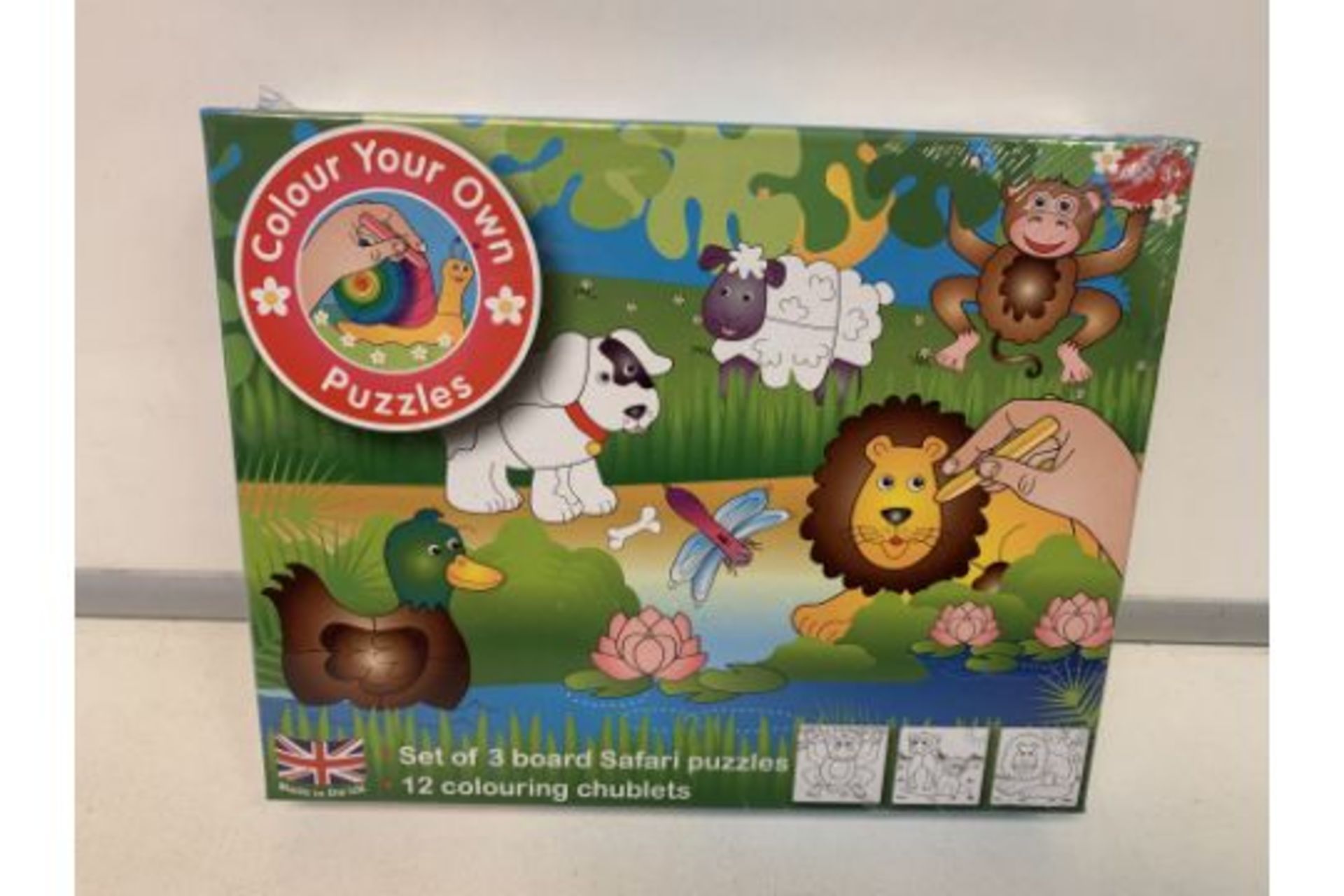 30 X BRAND NEW AGENTA SETS OF 6 BOARD FARM ANIMAL PUZZLES