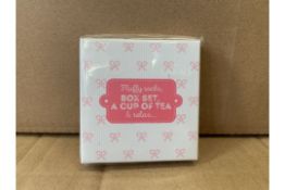 40 X BRAND NEW FLUFFY SOCKS BOX SET CUP OF TEA PACK OF 6 TEALIGHTS