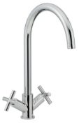 NEW 2 X FRANKE CARRON PHOENIX Lucian Chrome Tap 115.0363.796 Dual Lever Chrome tap. Ceramic disc