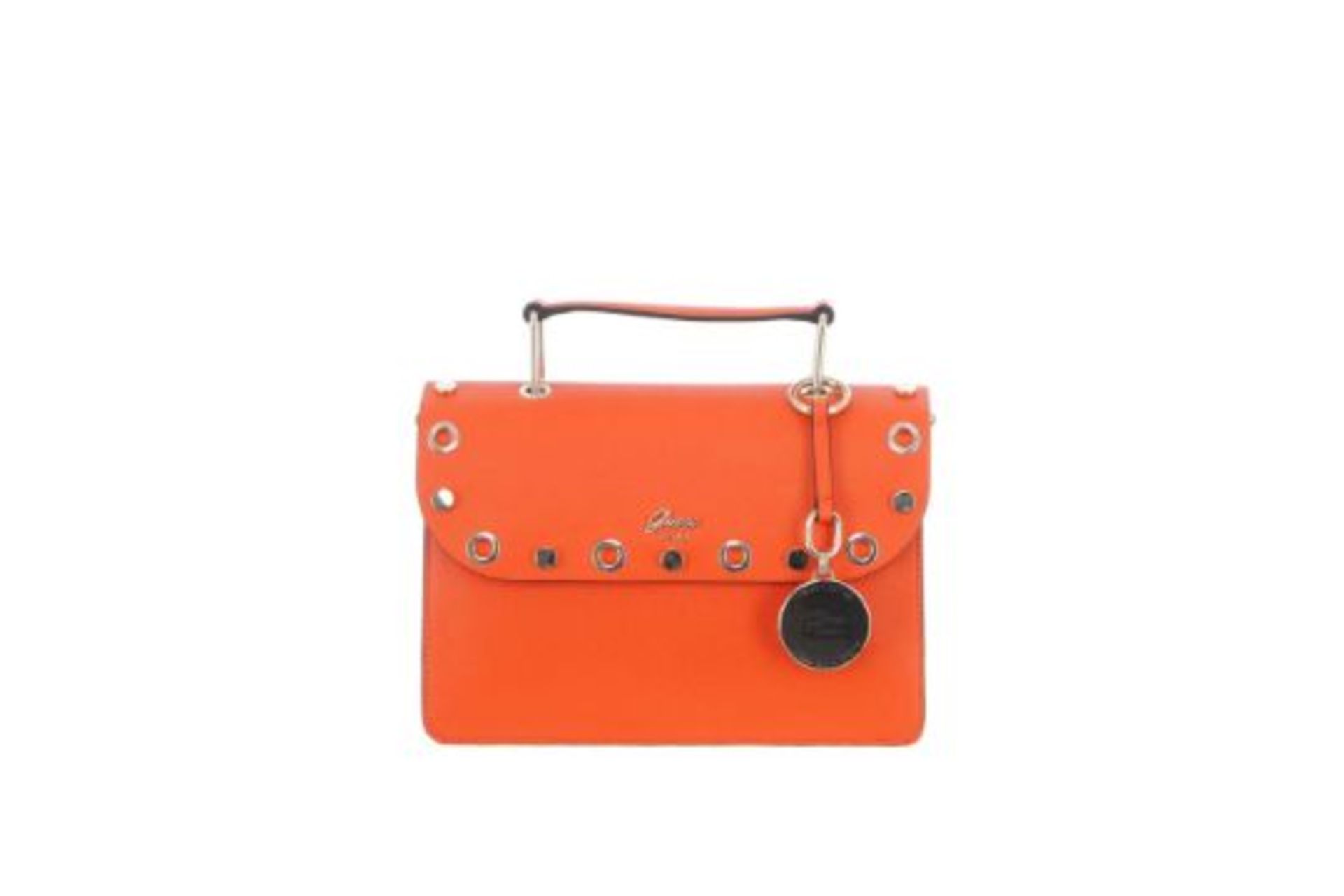 BRAND NEW GUESS JACQUI ORANGE TOP HANDLE BAG (4390) RRP £139