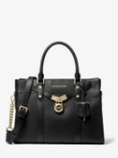 BRAND NEW MICHAEL KORS NOUVEAU HAMILTON BLACK LARGE SATCHEL BAG (2115) O RRP £429