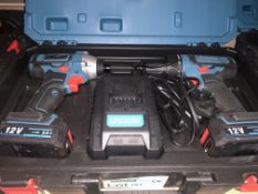 ERBAUER EDD12-LI-2 12V 2.0AH LI-ION CORDLESS TWIN PACK COMES WITH 2 BATTERIES, CHARGER AND CARRY