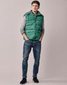 BRAND NEW CREW CLOTHING GREEN AMBLEWORTH GREEN GILLET SIZE MEDIUM O RRP £140