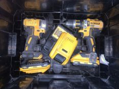 DEWALT DCK2510L3T-GB 18V 3.0AH LI-ION XR BRUSHLESS CORDLESS TWIN PACK COMES WITH 3 BATTERIES,