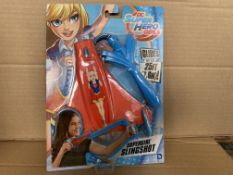 16 X BRAND NEW ASSORTED DC SUPER HERO GURLS SLINGSHOTS