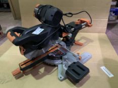 EVOLUTION R255SMS-DB 255MM ELECTRIC DOUBLE-BEVEL SLIDING MITRE SAW 230V (UNCHECKED, UNTESTED)