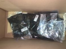 11 X BRAND NEW INDIVIDUALLY PACKAGED BLACK/COPPER MILA LUREX HIGH WAIST BRIEFS 755950 (SIZES MAY