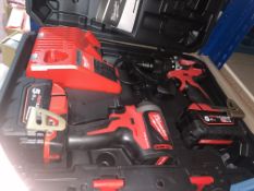 MILWAUKEE M18 CBLPP2A-502C 18V 5.0AH LI-ION REDLITHIUM BRUSHLESS CORDLESS COMBI DRILL & IMPACT