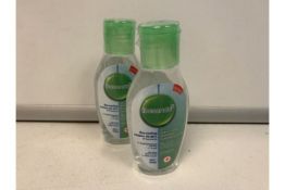 500 X NEW SEALED IBCCCNDC INSTANT HAND SANITISER GEL. 50ML BOTTLES