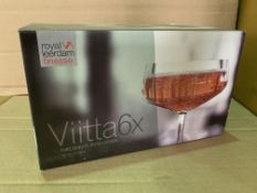 11 X BRAND NEW ROYAL LEERDAM VITTA PACKS OF 6 18CL GLASSES