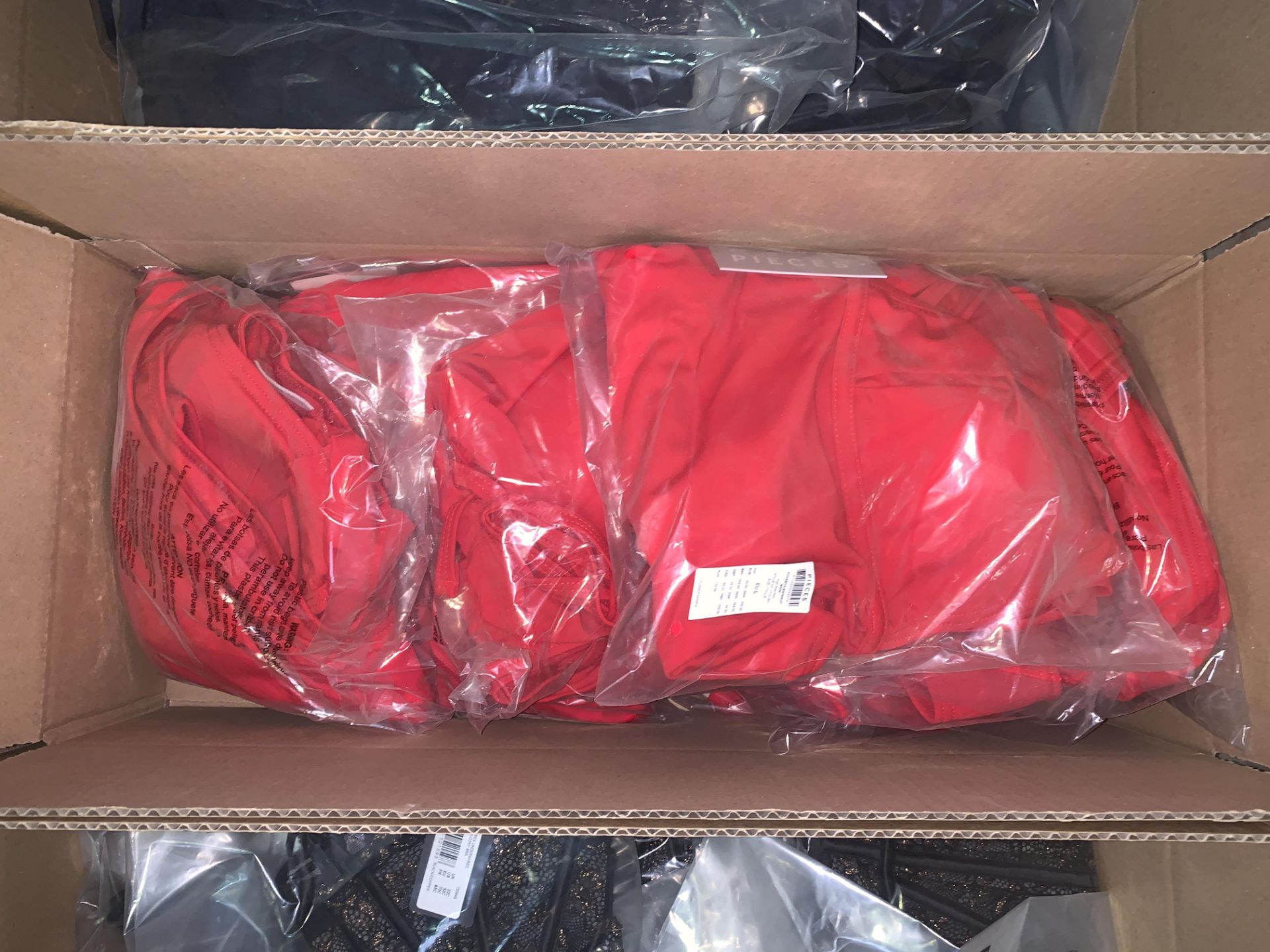 9 X BRAND NEW INDIVIDUALLY PACKAGED PIECES HIGH RISK RED SWIMSUITS 17101651 (SIZES MAY VARY)