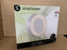 6 X SMARTWARES COMO ROUND WALL LIGHTS RRP £40 EACH