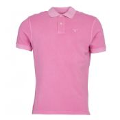 BRAND NEW BARBOUR WASHED SPORT POLO TOP MAUVE SIZE LARGE (9633) RRP £50