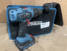 Erbauer EBCD18Li-2 18V 2.0Ah Li-Ion EXT Cordless Combi Drill COMES WITH BATTERY AND CARRY CASE (