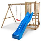 NEW .BLOOMA KIDS FRANEK CHILDRENS PLAYGROUND, 3 YEARS +, 210 X 235 X 280CM. FRAME ONLY - NO