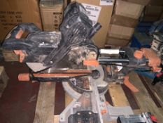 EVOLUTION R255SMS-DB 255MM ELECTRIC DOUBLE-BEVEL SLIDING MITRE SAW 230V (UNCHECKED, UNTESTED)