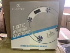 10 X BRAND NEW ELGETEC BATHROOM DIGITAL WEIGHING SCALES