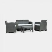 New Boxed - Luxe All-Weather Rattan Sofa Set. Relax, entertain & dine. If you’re searching for