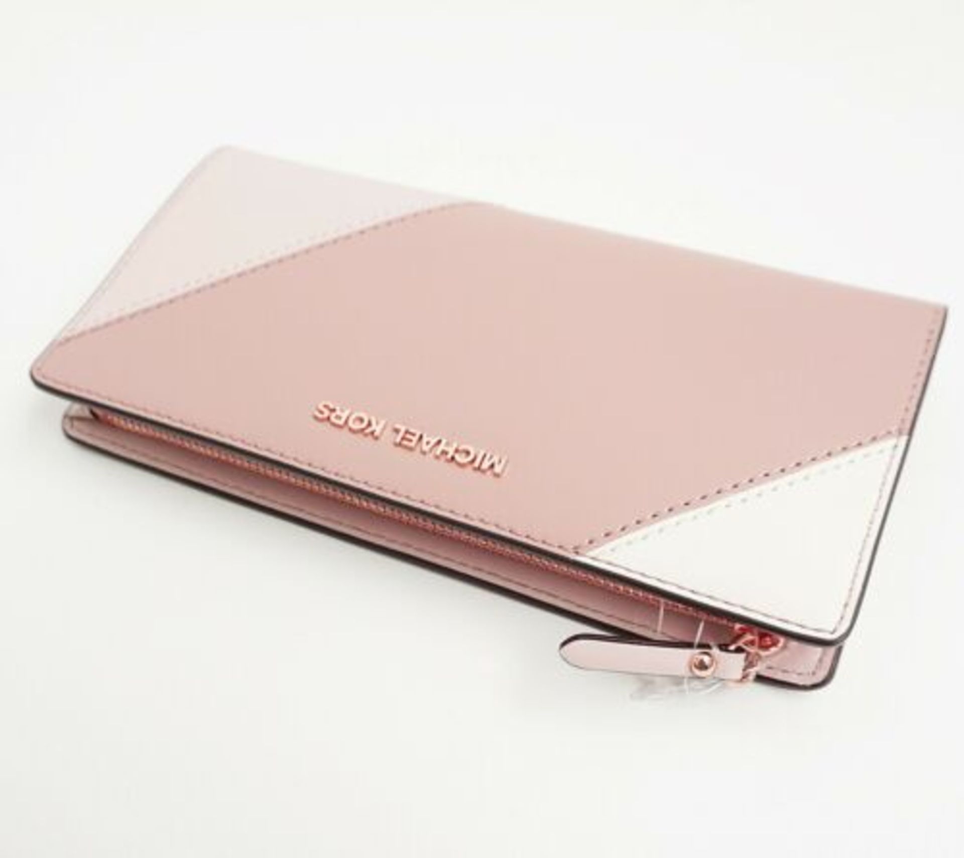 BRAND NEW MICHAEL KORS MONEY PIECES PINK LARGE CARD CASE CARRY ALL (192877521969) RRP 129 P2